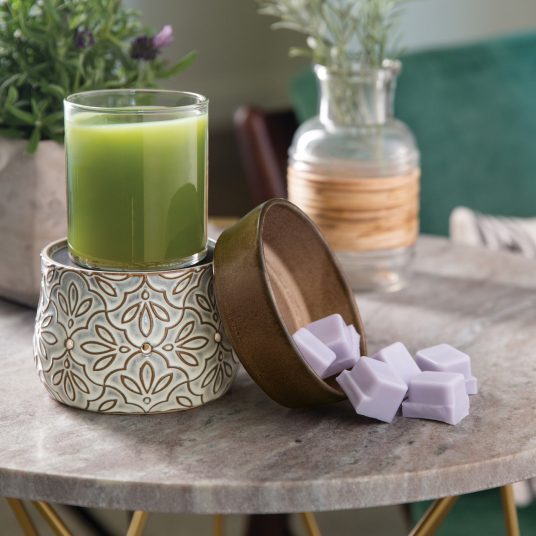 Bronze Floral 2-In-1 Deluxe Fragrance Warmer