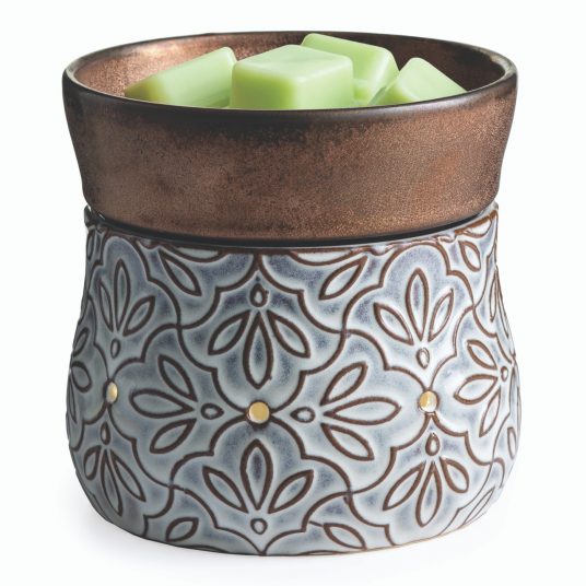 Bronze Floral 2-In-1 Deluxe Fragrance Warmer