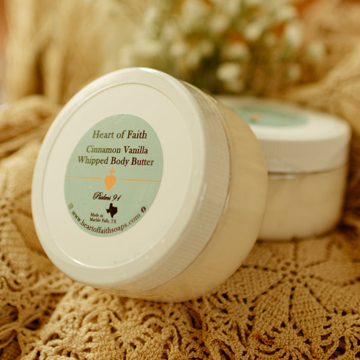 7oz Cinnamon Vanilla Whipped Body Butter