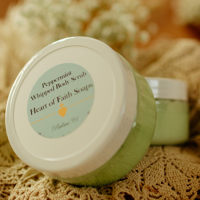 7oz Peppermint Whipped Body Scrub