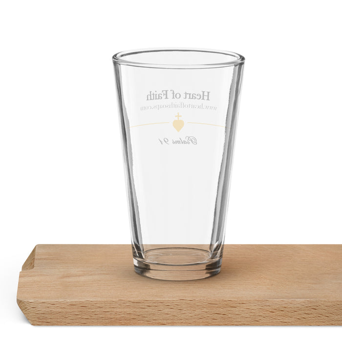 Heart of Faith Pint Glass