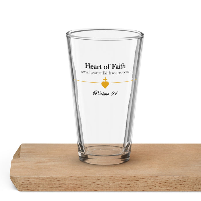 Heart of Faith Pint Glass