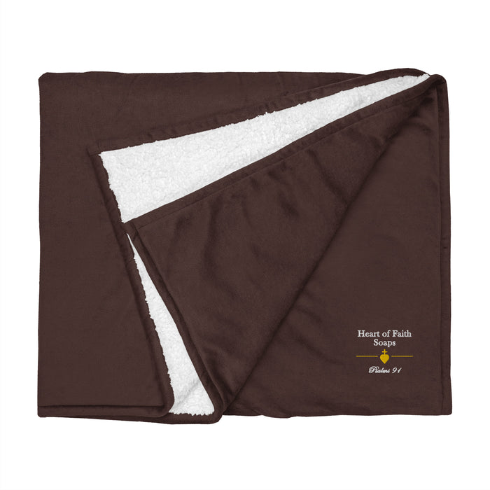 Heart of Faith Sherpa Blanket